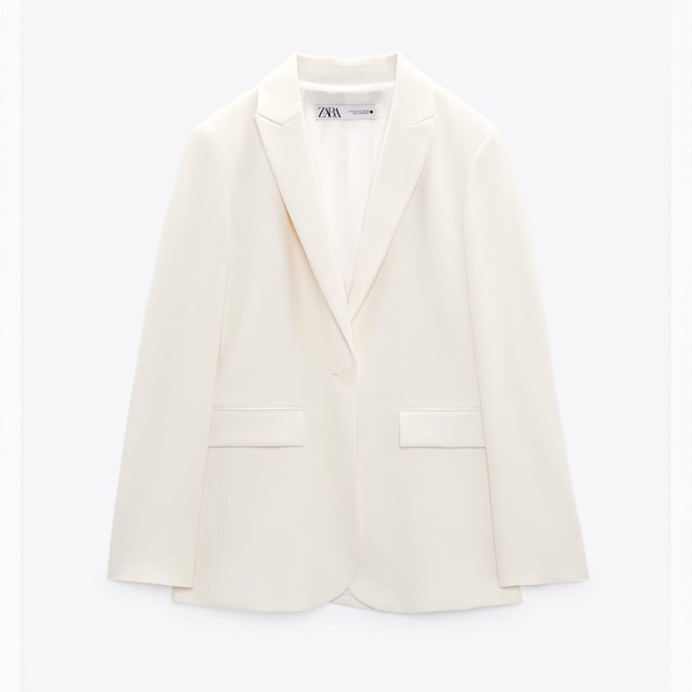 Zara Minimalist Straight Cut Blazer Limited Edition